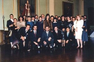 Reception in London at the end of the 80ties